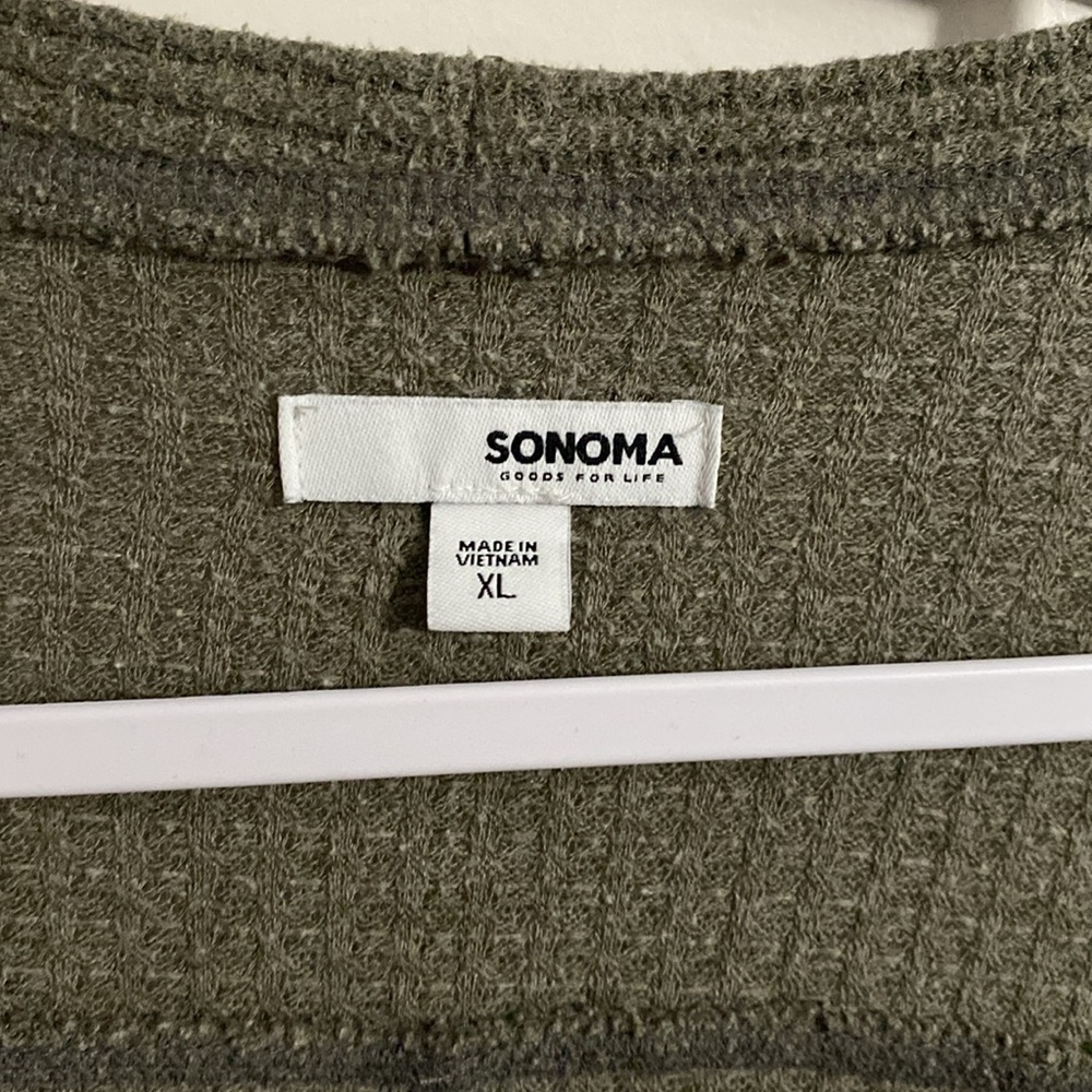 SONOMA lounge wear button up cardigan size: XL - Picture 2 of 7